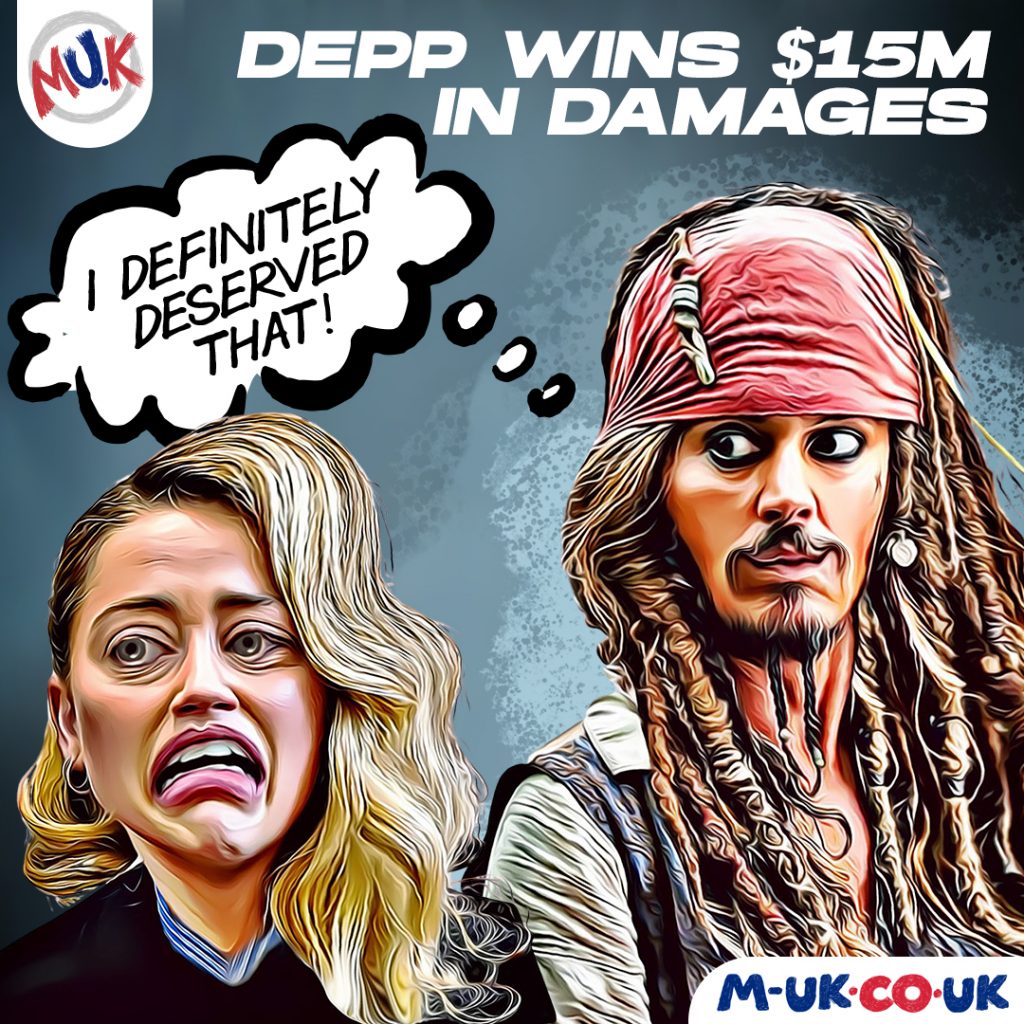 Johnny Depp wins $15M